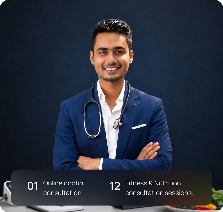 Doctor +12 Fitness & Nutrition consultation sessions.